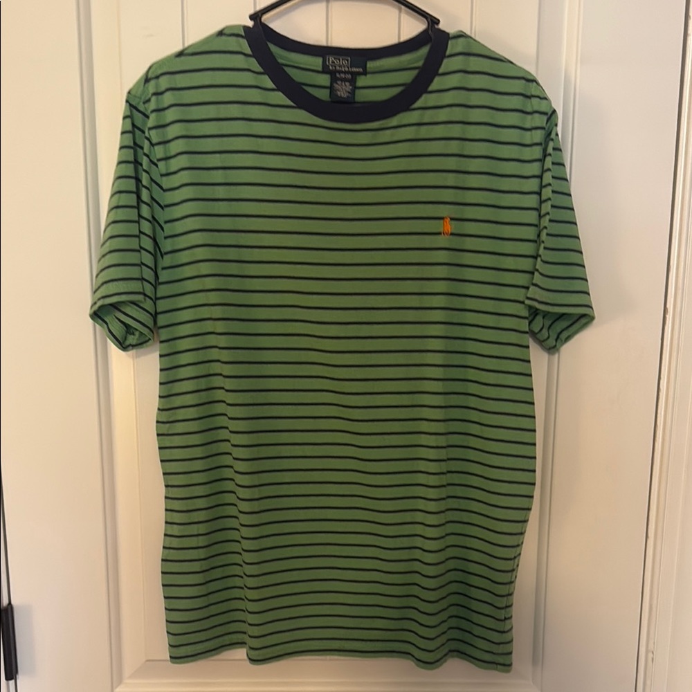 Polo by Ralph Lauren Green Striped Shirt